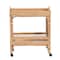 Bali & Pari Lombok Modern Bohemian Natural Brown Rattan Wine Cart 238-13391-ZORO - alternate 3